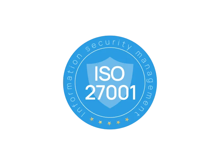 ISO 27001 cloud infrastructure badge