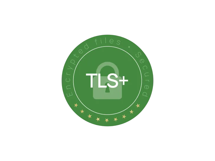 TLS encrypted files badge