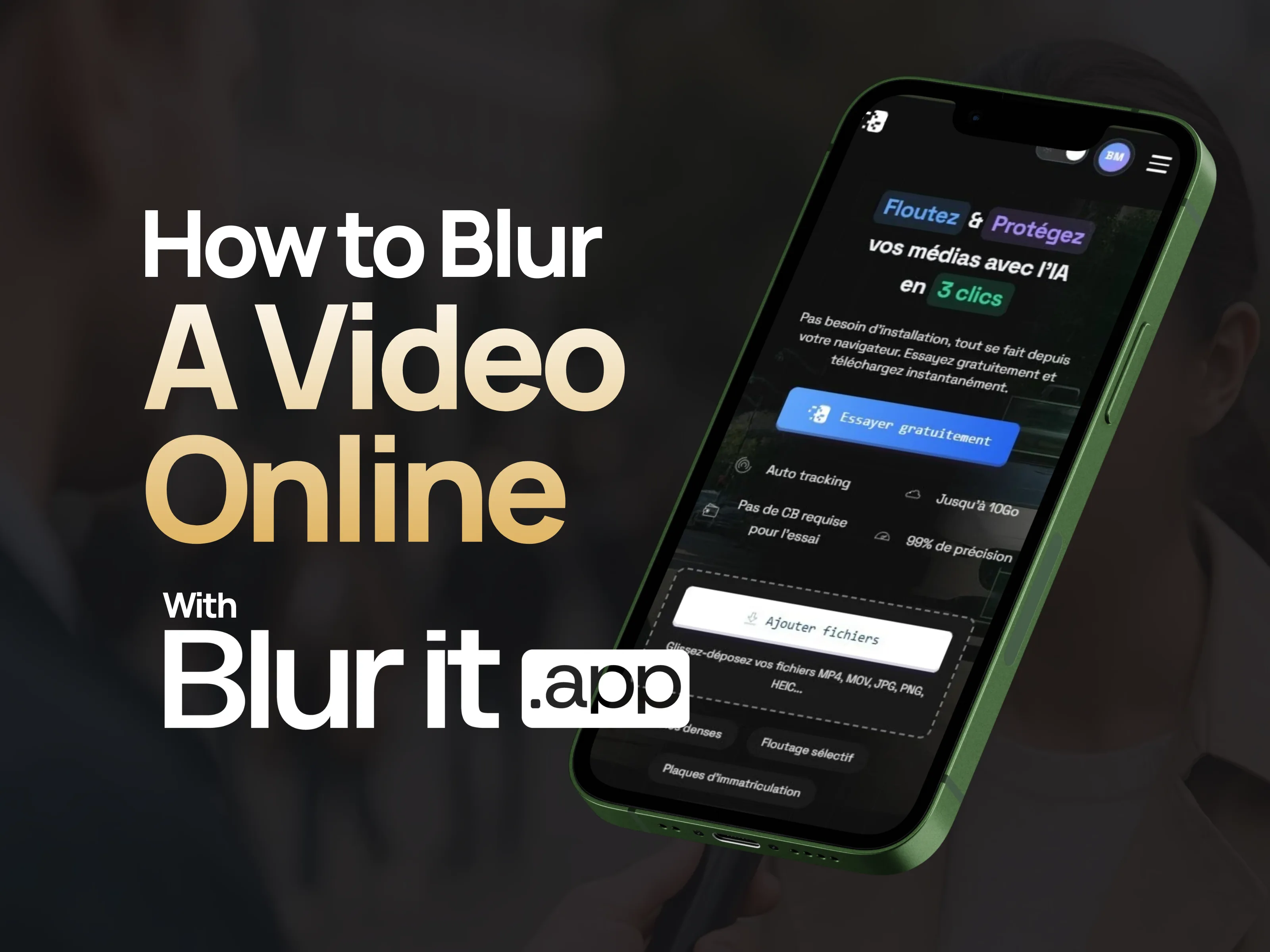 Workflow vidéo : importer, flouter, exporter