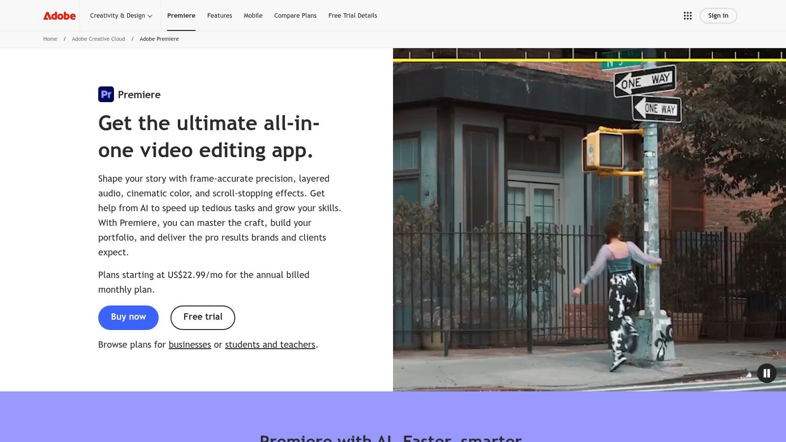 Adobe Premiere Pro — flou d'arrière-plan avec masques et tracking