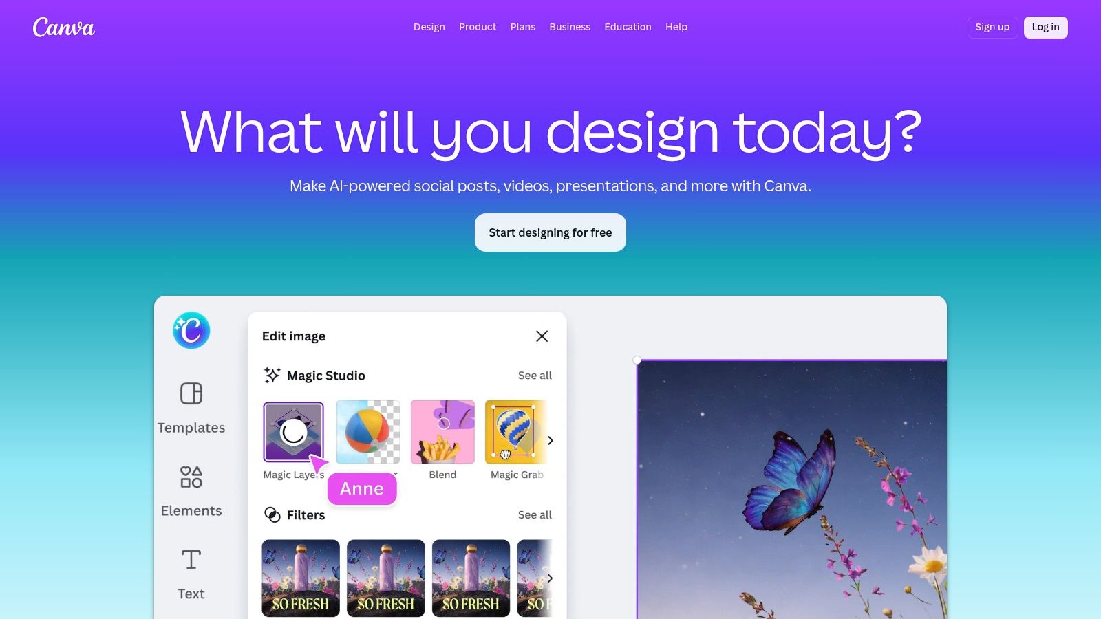 Canva — flou d'arrière-plan accessible pour assets marketing