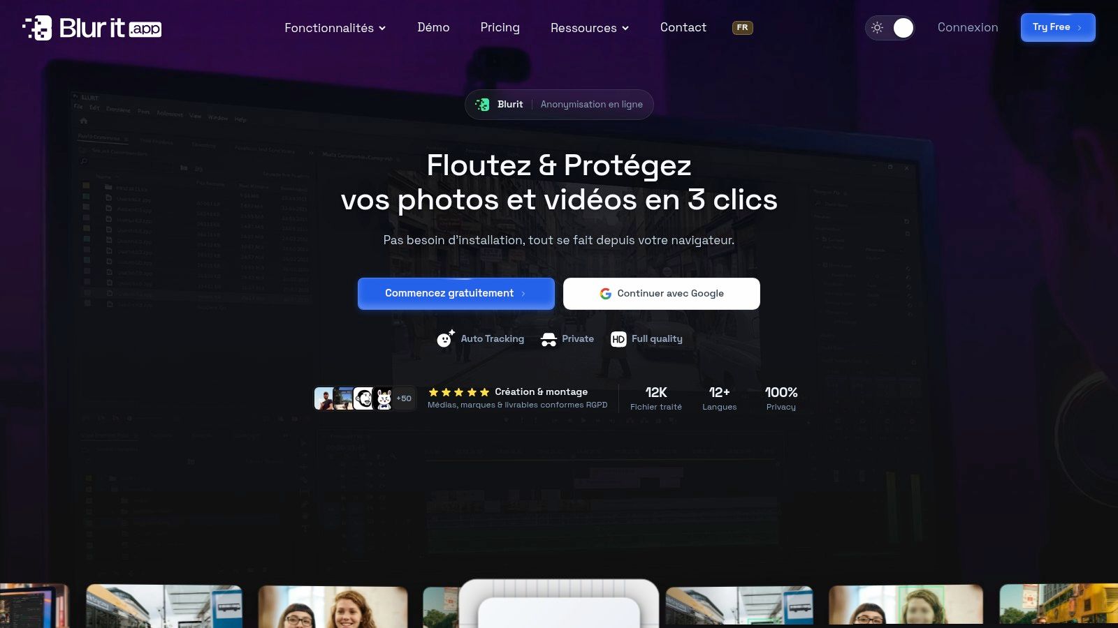 YouBlur Studio — anonymiser une vidéo dans le navigateur