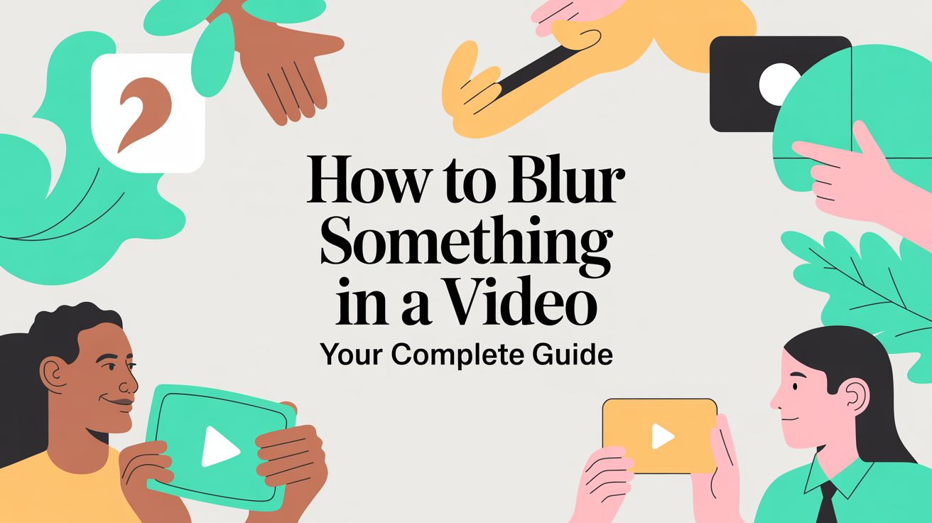 Comment flouter un élément dans une vidéo — workflow de rédaction respectueux de la vie privée avec YouBlur