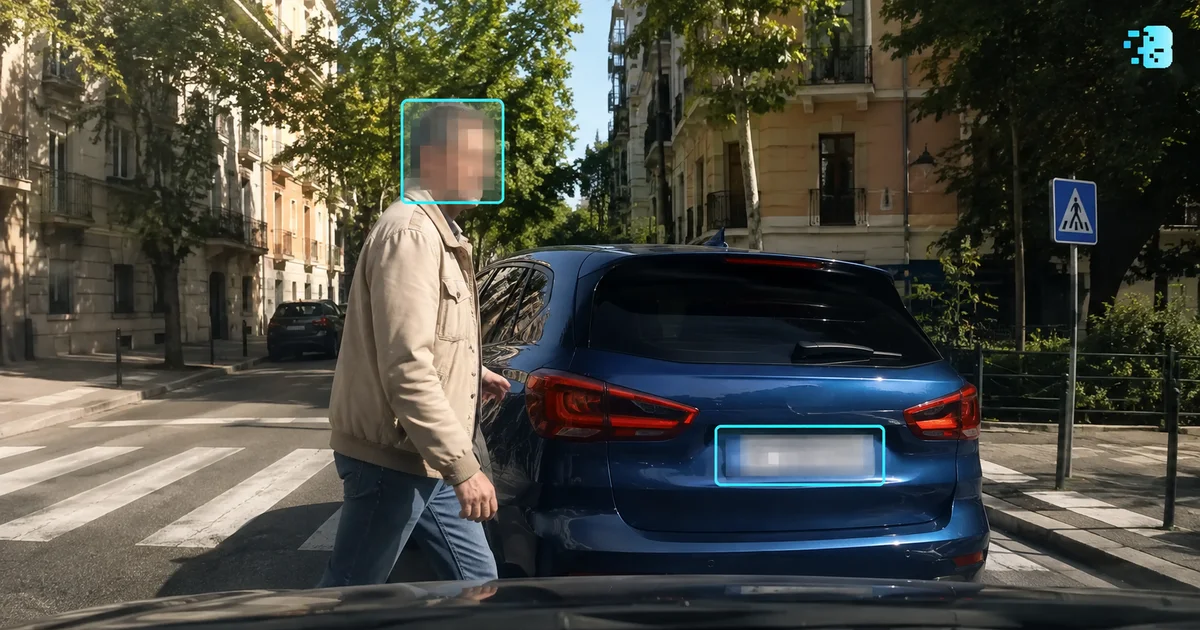 Aperçu : dashcam visages et plaques