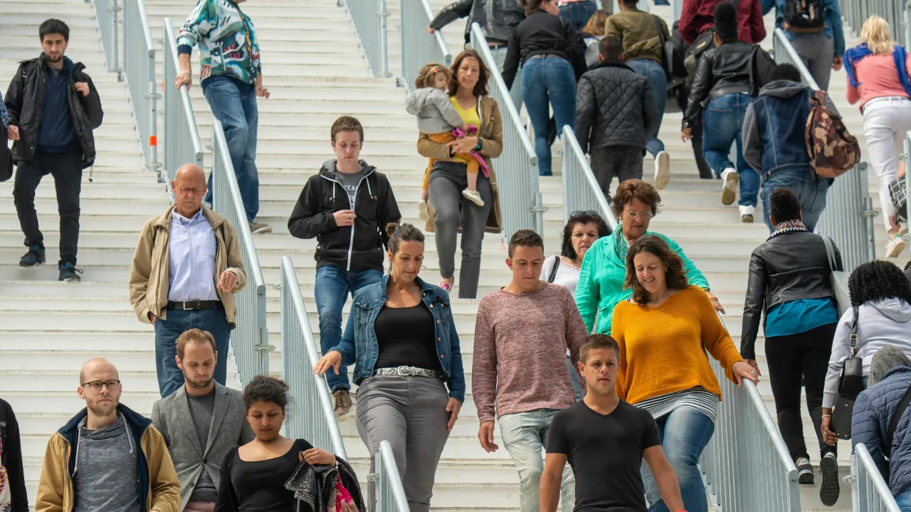 Foule avant anonymisation